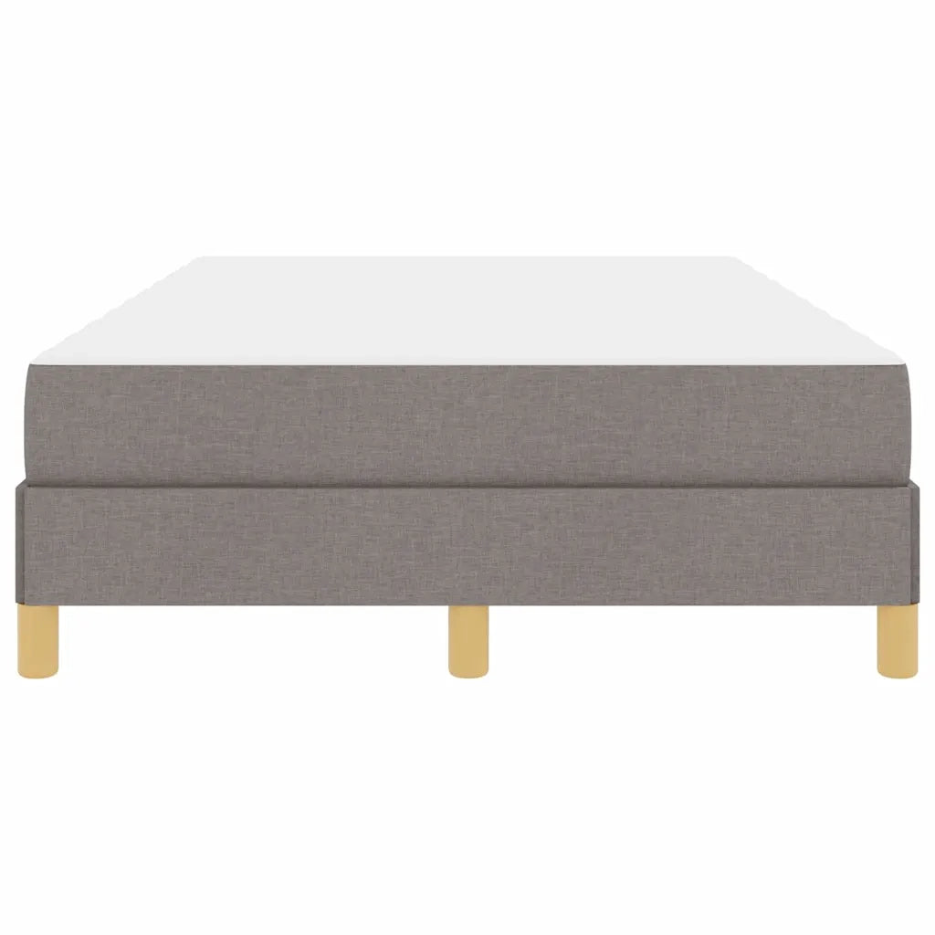 vidaXL Letto a molle Tortora e Marrone 120 x 200 cm