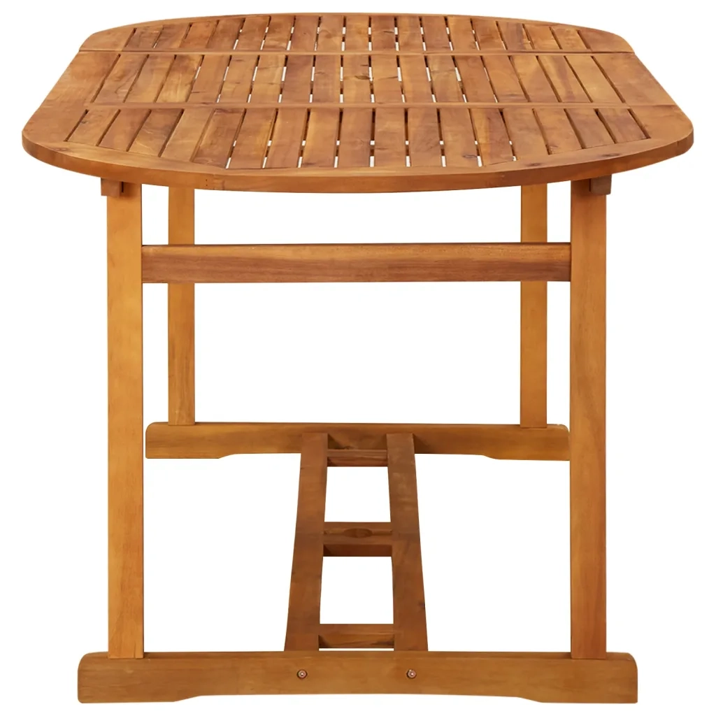 Set da Pranzo da Giardino 9pz 180x90x75cm Legno Massello Acacia 3086971
