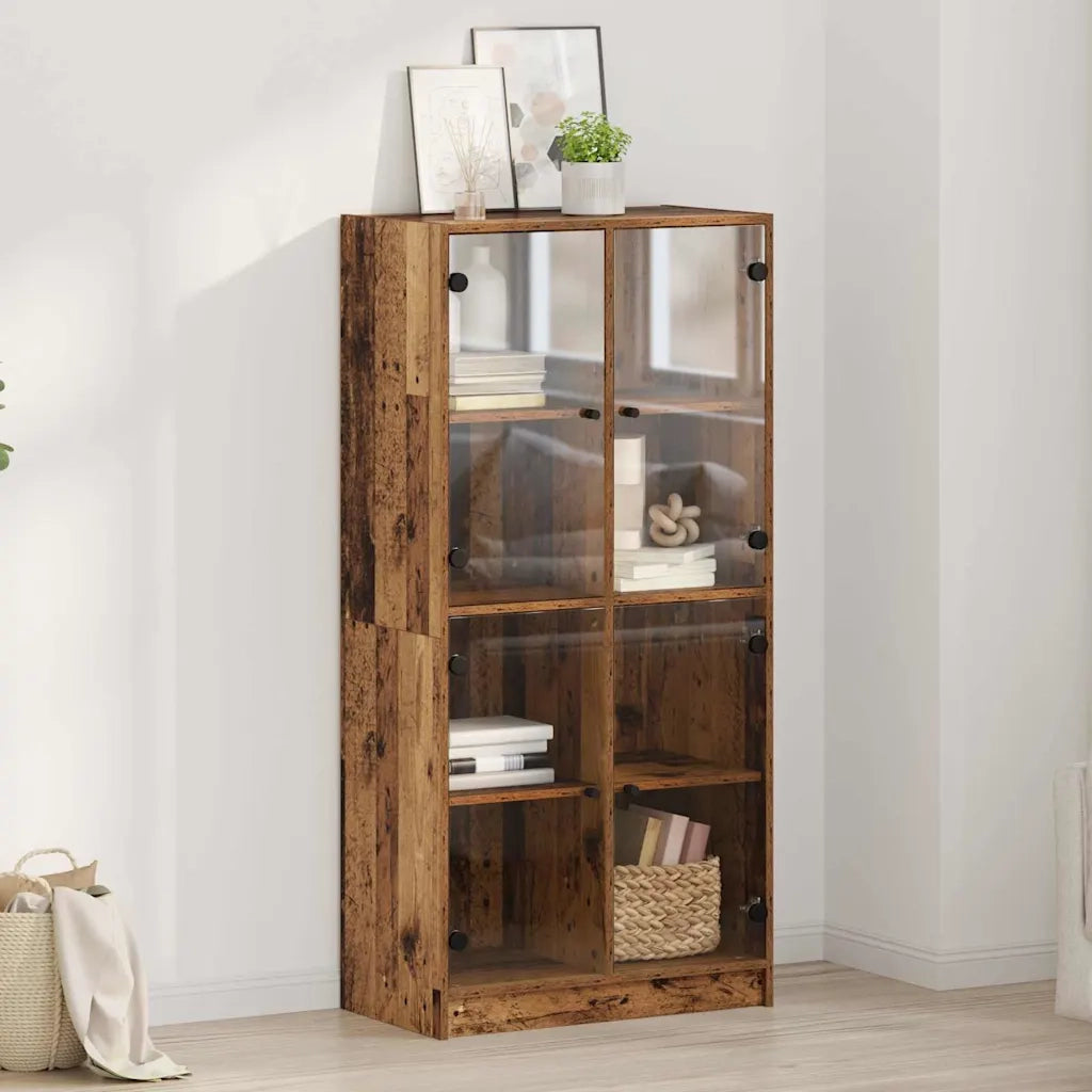 Credenza Legno vecchio 68 x 37 x 142 cm Legno multistrato