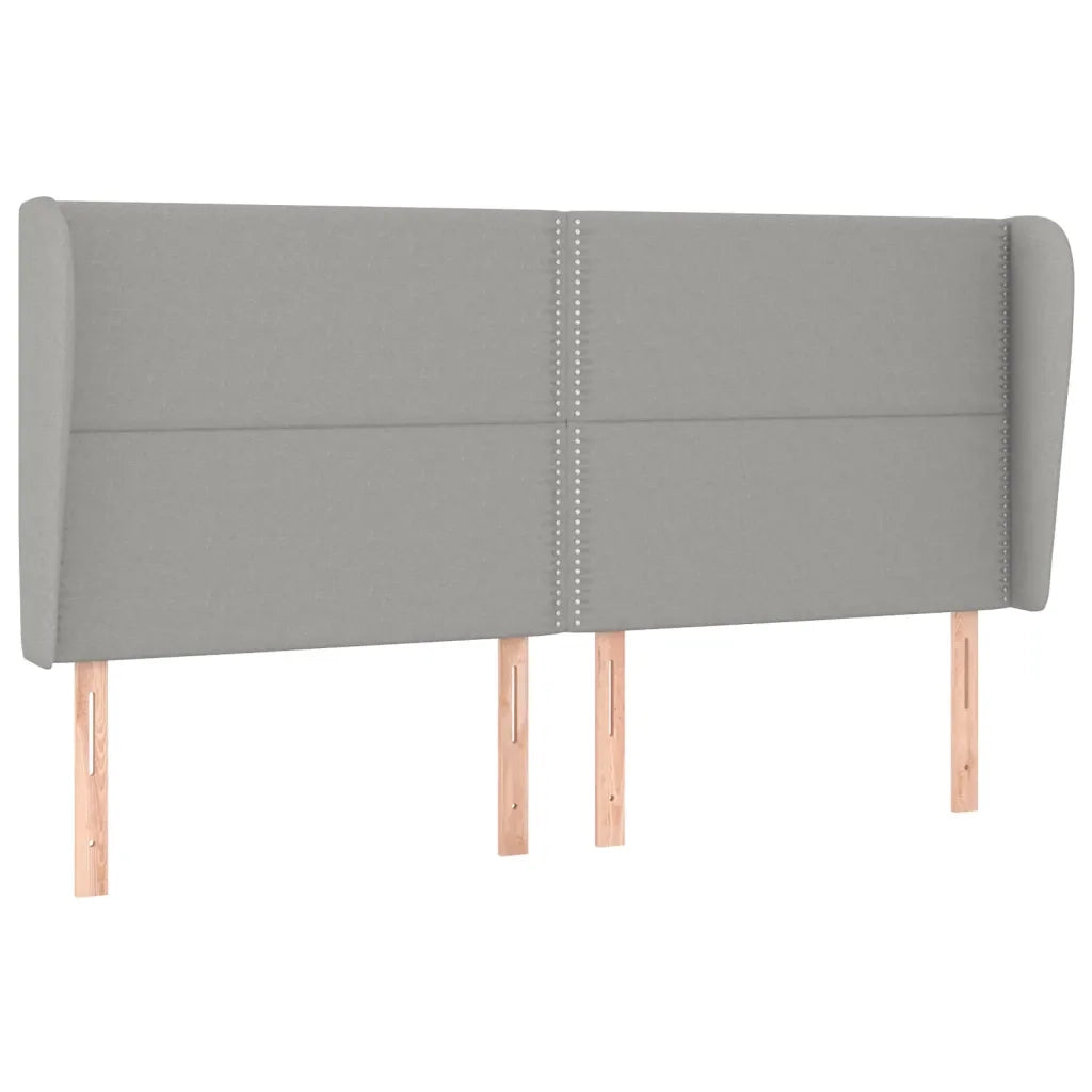 Giroletto a Molle con Materasso Grigio Chiaro 200x200cm Tessuto 3127909