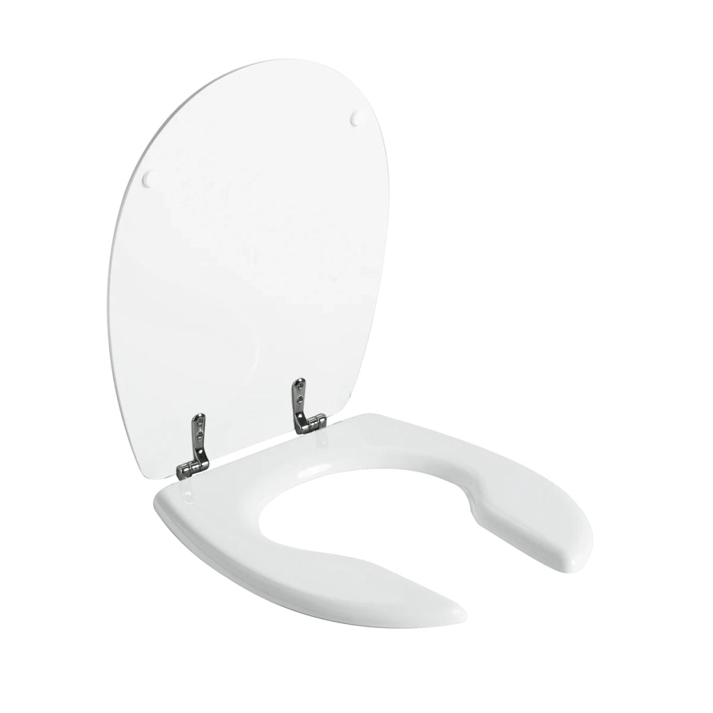 Sedile WC aperto SANIS in MDF bianco per Ausil Line