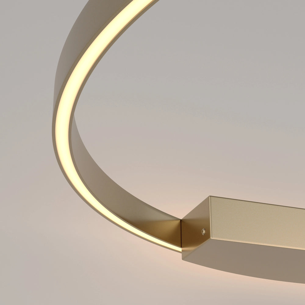 Maytoni Applique Moderna Rim 1 luce LED integrato ottone alluminio