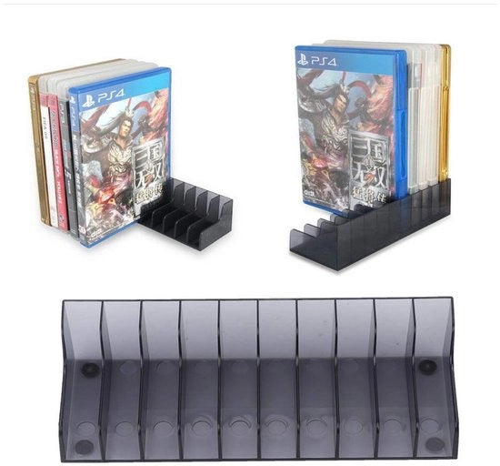 Supporto per Cartucce per Console - Grande Capacità - Adatto per PS4/SLIM/PRO - Leggero - Materiali di Alta Qualità - 17x6x4 cm