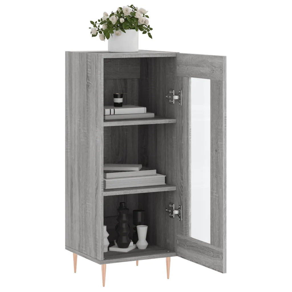 Credenza Grigio Sonoma 34,5x34x90 cm in Legno Multistrato 828786