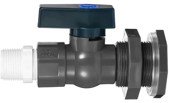 Regolatore di pressione per tubi in PVC 3/4 pollici - Valvola regolabile con adattatore per tubo - Ideale per acquari e piscine - Multifunzionale - Installazione semplice...