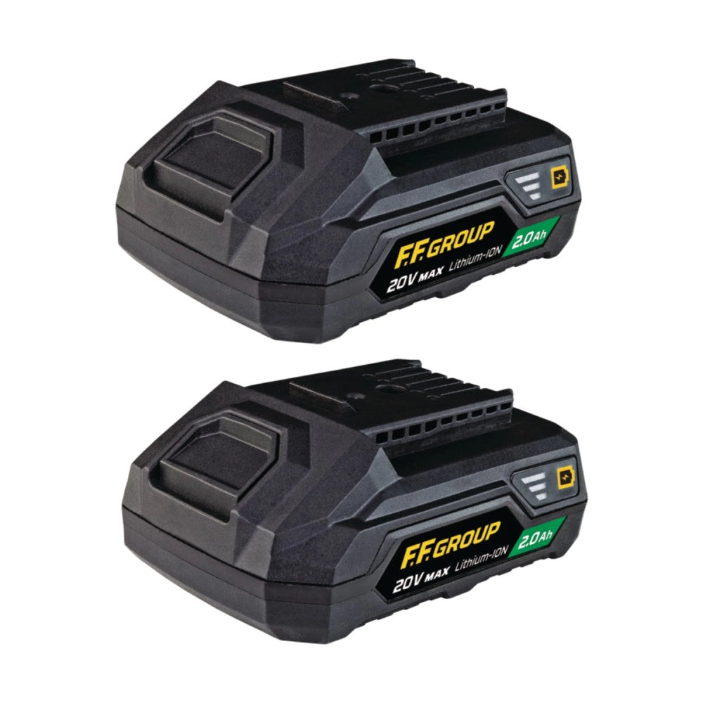 Ff group cdd/35 20v plus trapano avvitatore con 2 batterie - uso semi-professionale