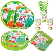 Set di tavola da 120 pezzi - Decorazioni per feste di compleanno - Materiali sicuri per bambini - Ideale per 24 ospiti