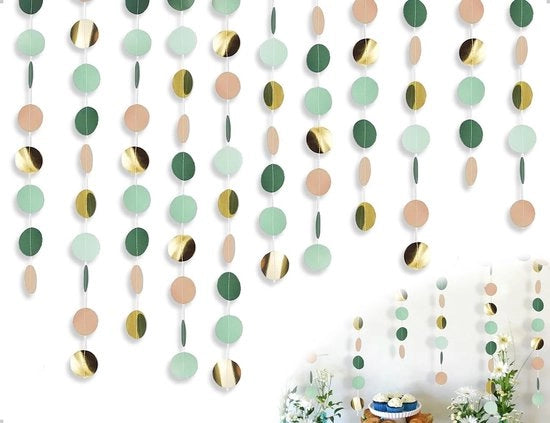 Set di 3 Slingue con Punti Luccicanti - Decorazione di Festa - Compleanno/Jubileo - Disegno Circolare