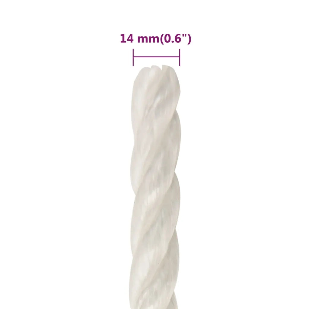 Corda da Lavoro Bianca 14 mm 25 m in Polipropilene 153060