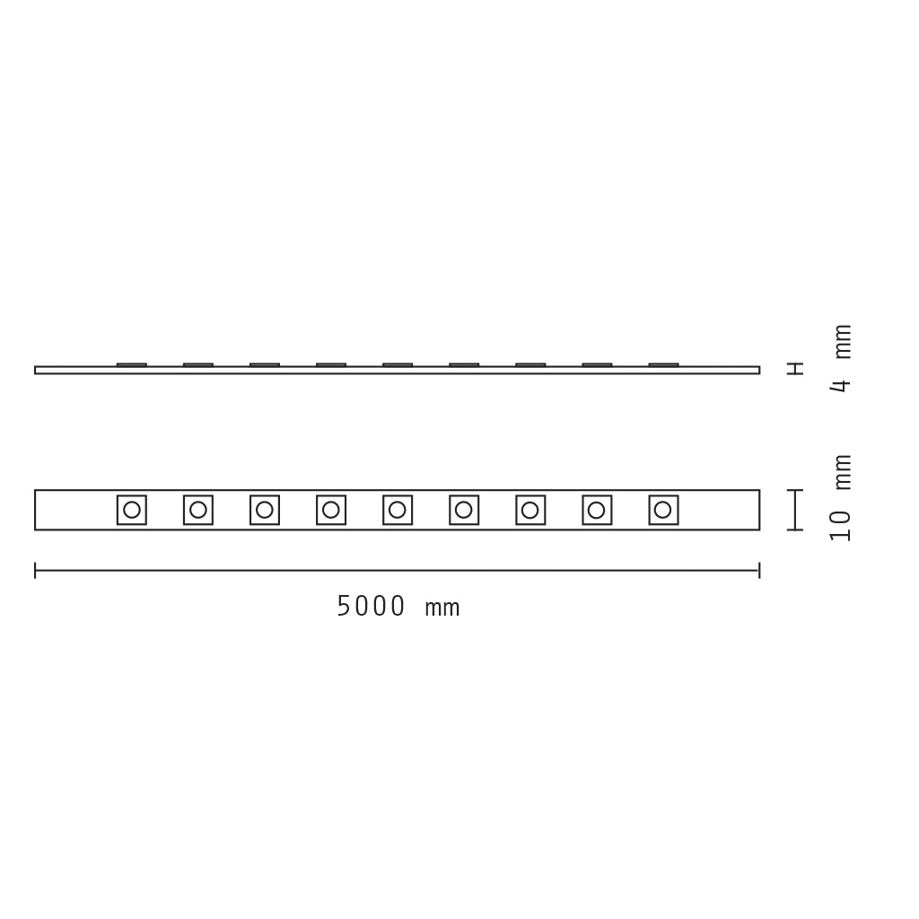 Striscia led 12v 60 led/mt IP65 colore luce blu