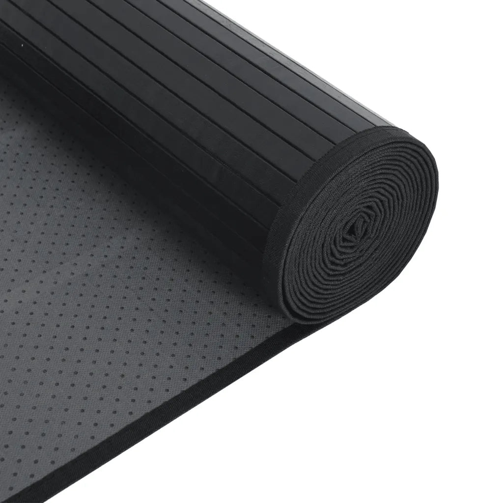 Tappeto Rettangolare Nero 100x300 cm in BambÃ¹