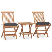 Set da pranzo pieghevole per esterni con cuscini 3 pezzi teak 02_0014731