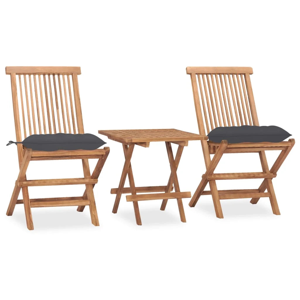 Set da pranzo pieghevole per esterni con cuscini 3 pezzi teak 02_0014731