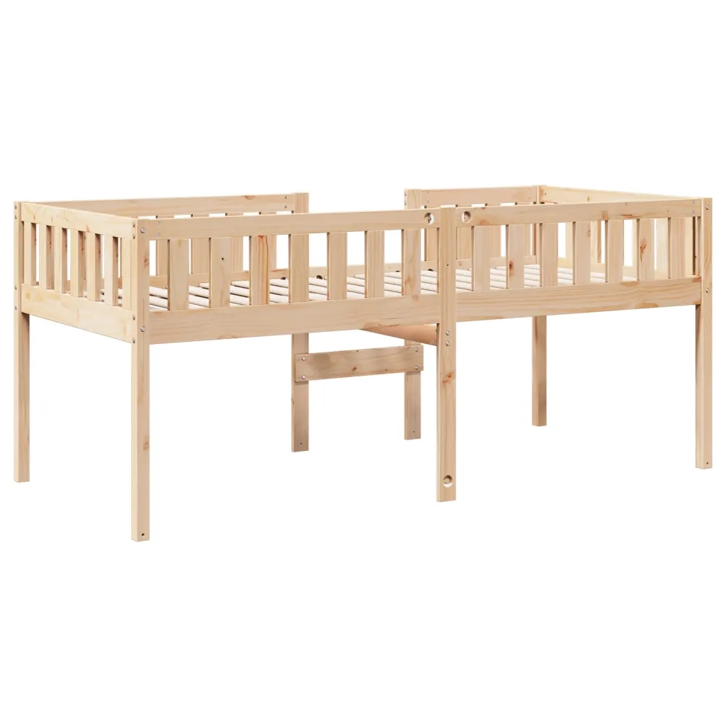 vidaXL Letto per Bambini senza Materasso 75x190 cm Legno Massello Pino