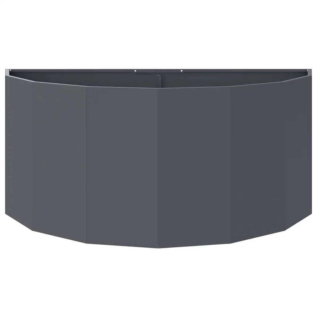 Fioriera | Cassetta per fiori | Vaso Antracite 120 x 60 x 50 cm Acciaio