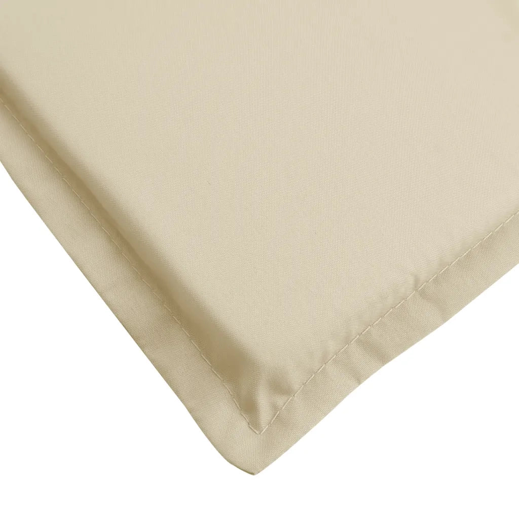 Cuscino per Lettino Beige 200x60x3 cm in Tessuto Oxford 314206