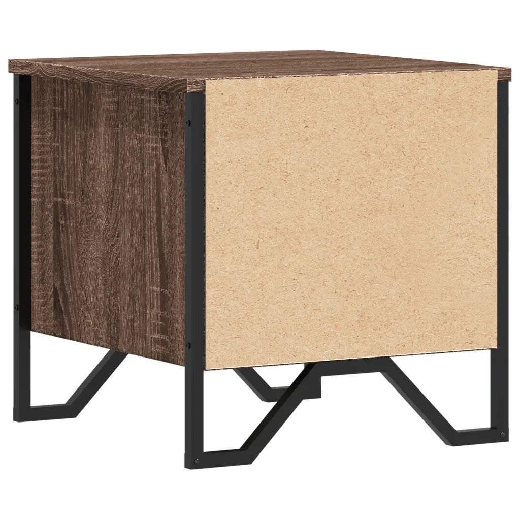 Comodino Rovere Marrone 40x41x40 cm in Truciolato 848512