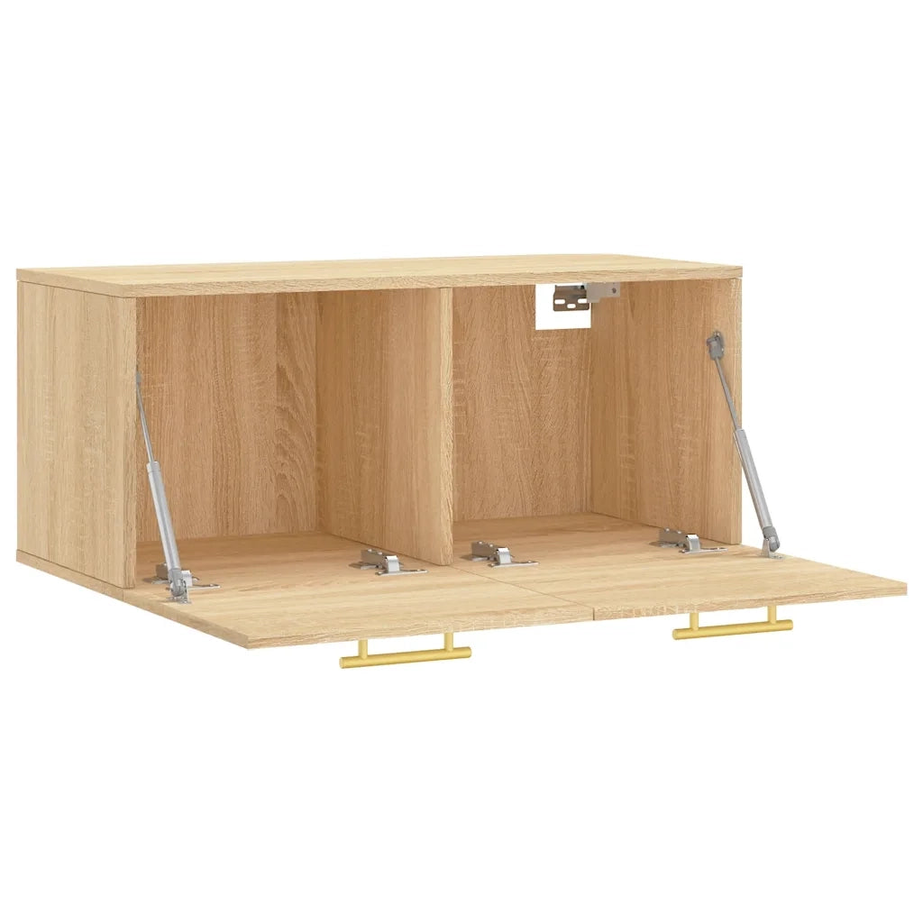 Armadietto a Muro | Mobile a Parete Rovere Sonoma 80x36,5x35 cm Legno Multistrato