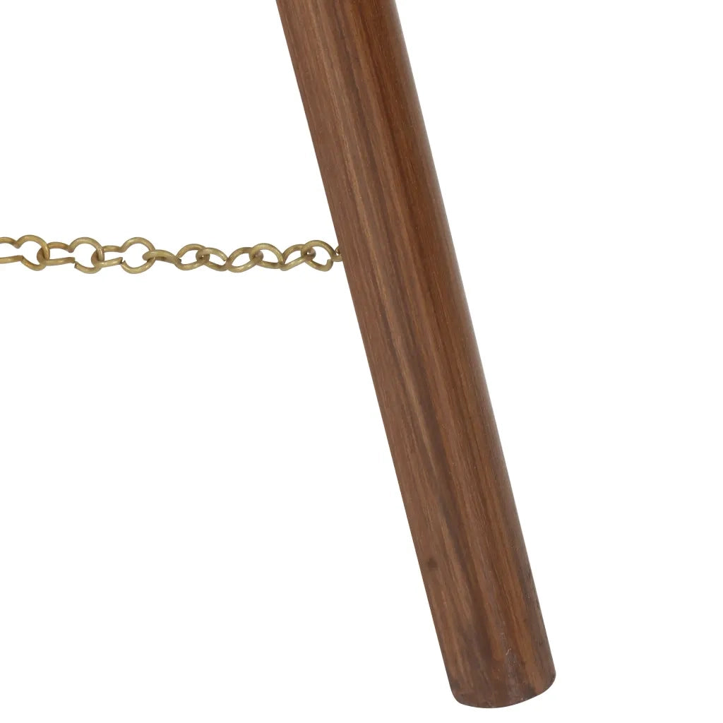 Lampada da Terra a Treppiede Legno Massello di Mango 97 cm CFW7942569