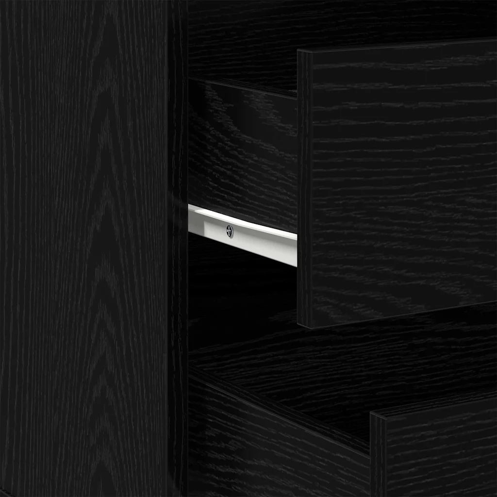 Mobile con Cassetti Nero 61 x 41 x 58 cm Legno multistrato CFW3946275
