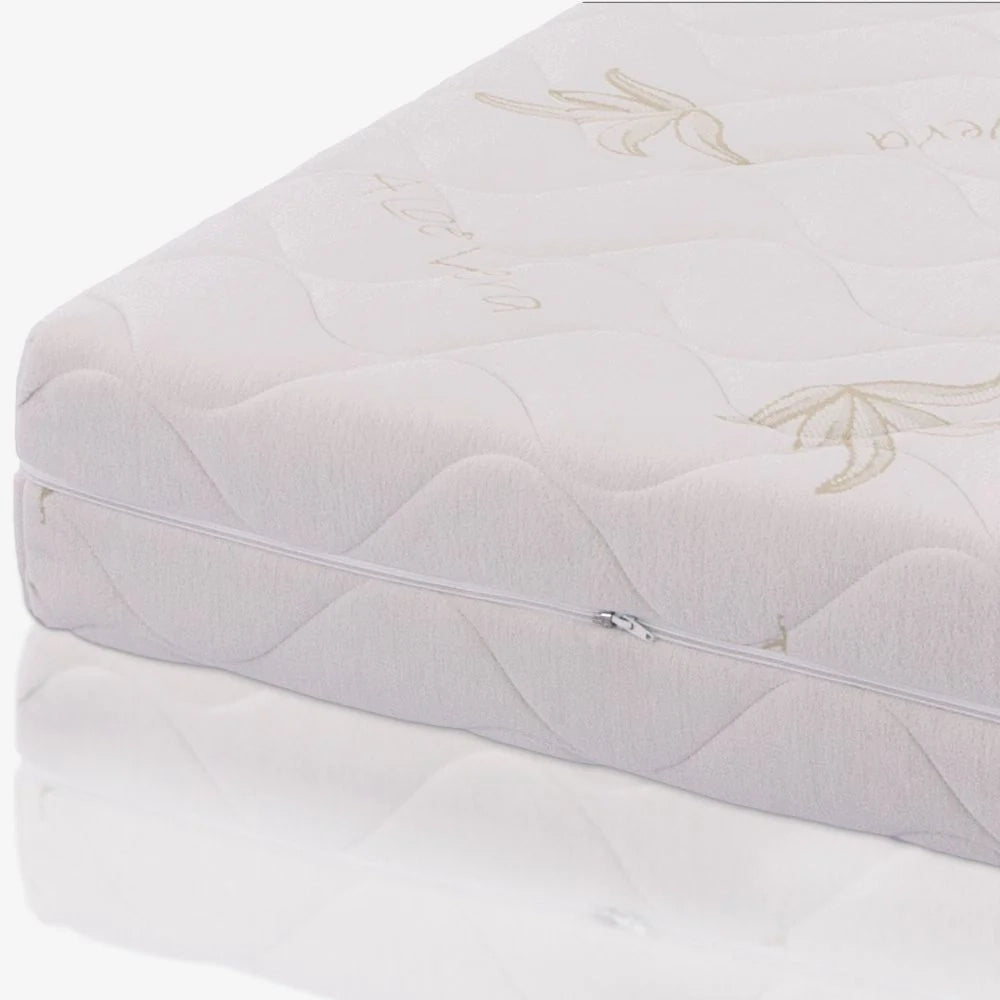 Materasso 80x190, alto 17 cm - Singolo, Memory, Sfoderabile, in Aloe Vera | Baldo