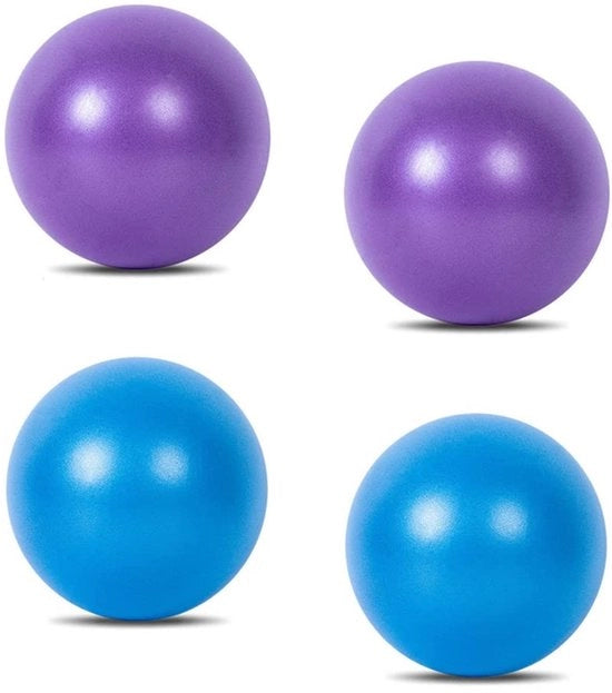 Pallastuffa per yoga e Pilates - Piccola e leggera - 25 cm - Adatta per bambini - Set da 4 pezzi