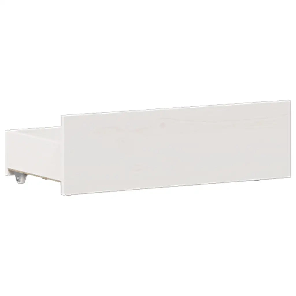 vidaXL Giroletto senza Materasso con Testata Bianco 120x200 cm Pino