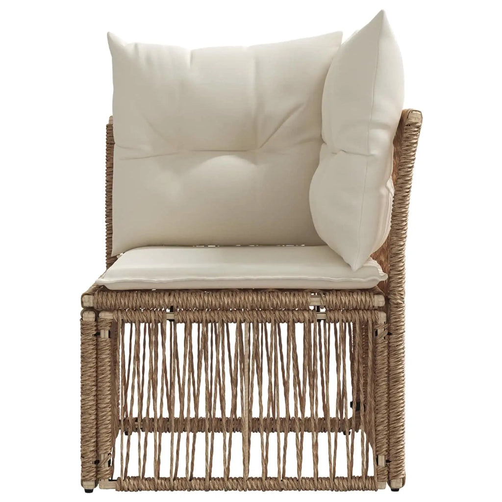 Unità divano angolare Beige polyrattan 42026712