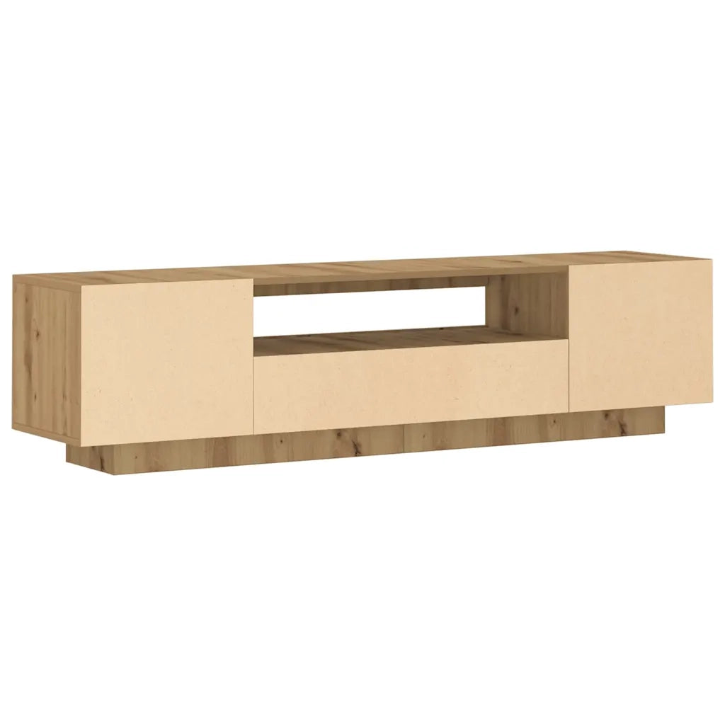 Mobile Porta TV con LED Artigianale 160x35x40 cm Multistrato 856360