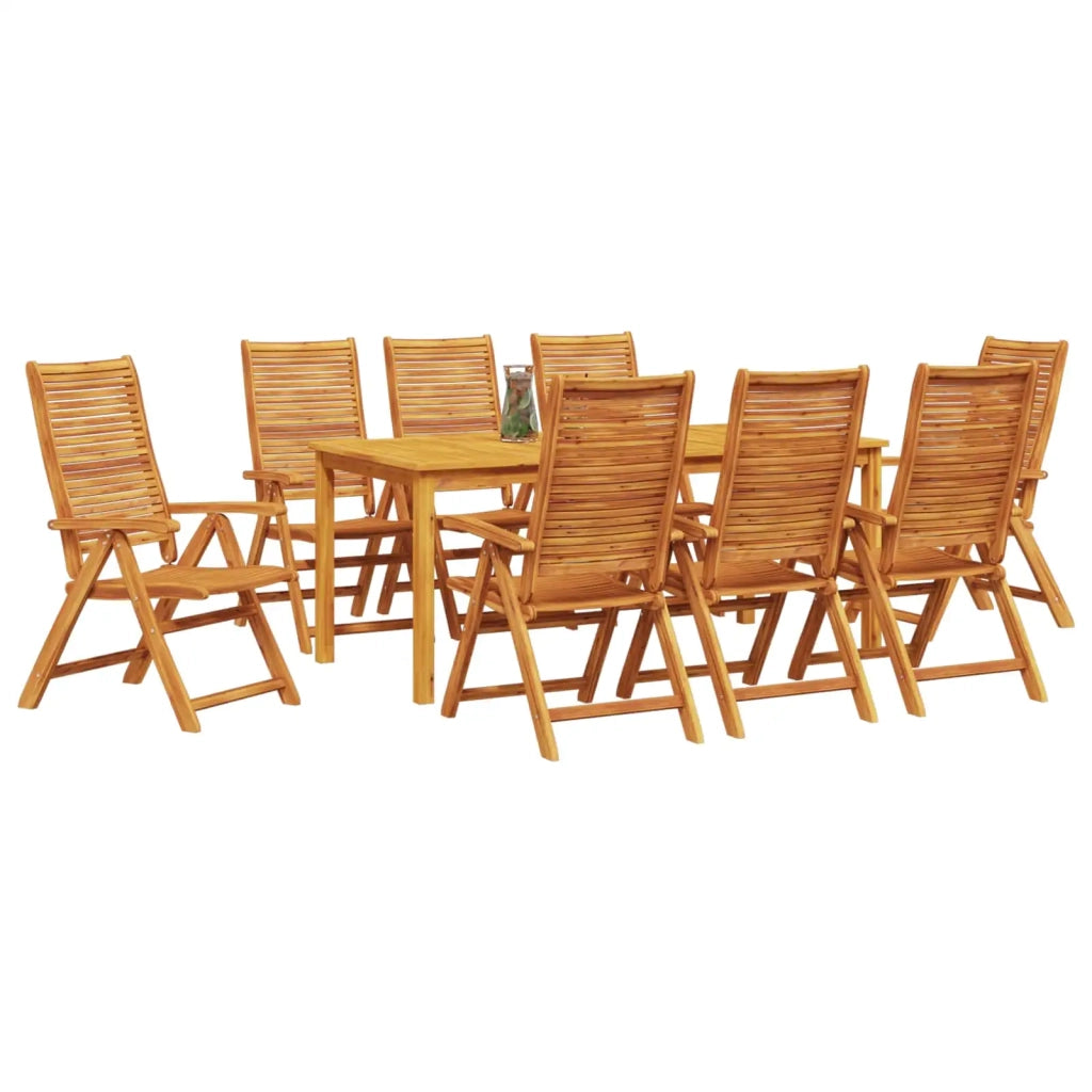 Set da Pranzo per Giardino 9 pcs Marrone 3375635