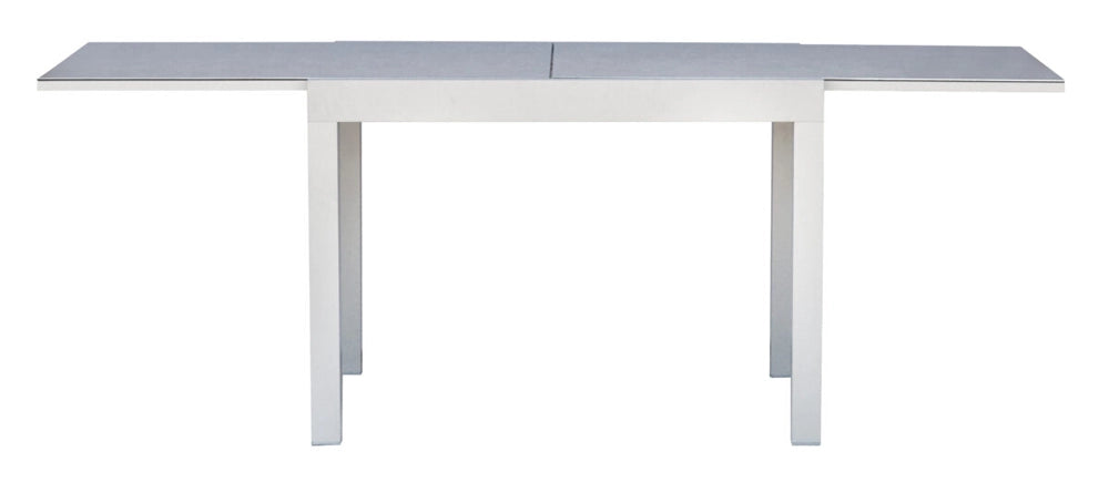 Tavolo Spalato allungabile in alluminio Greenwood Materiale: Alluminio, Colore: Bianco