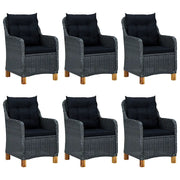 Set Mobili da Pranzo per Giardino 7 pz Grigio Scuro 3067939