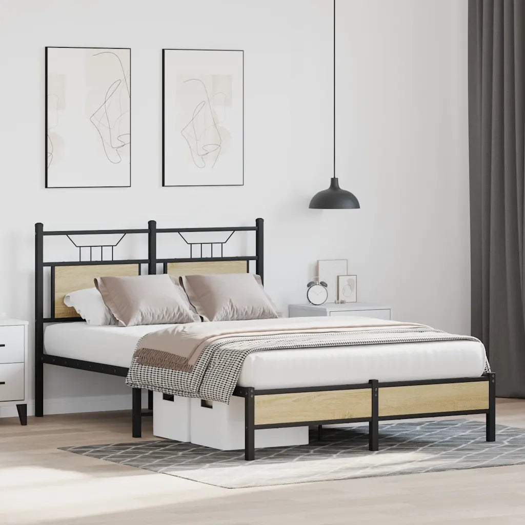 Giroletto senza Materasso Rovere Sonoma 120x200cm in Truciolato