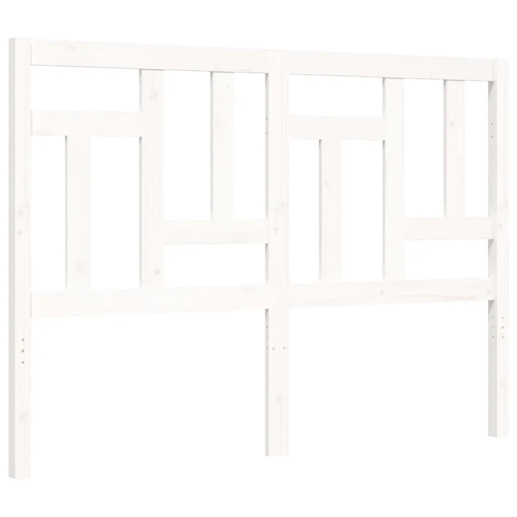Giroletto senza Materasso-Struttura Letto Bianco 120x200 cm Legno Massello Pino 130141