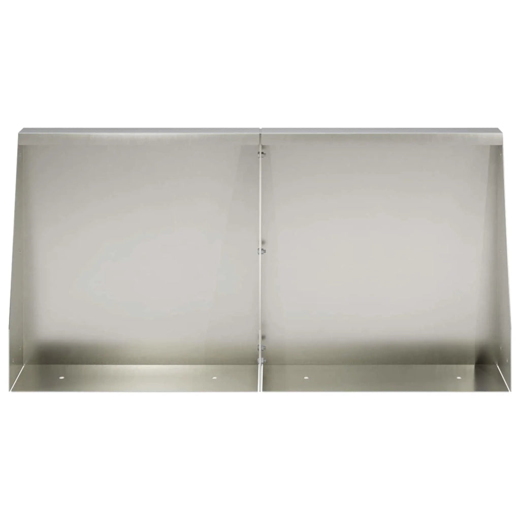 Muro di contenimento 2 pz 40 x 12 x 40 cm Acciaio Inox Argento 8015252