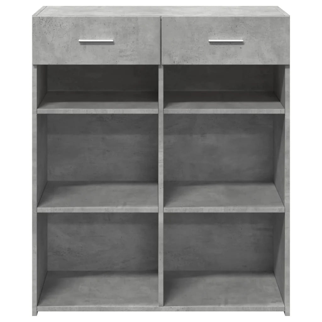 Buffet credenza cassettiera mobiletto mobile contenitore organizer per cucina soggiorno salotto 80 x 42,5 x 93 cm legno ingegnerizzato grigio 02_0032108