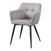 Set di 4 sedie da pranzo dal design moderno e robusto 81 x 57 x 53 cm grigio 03_0009803