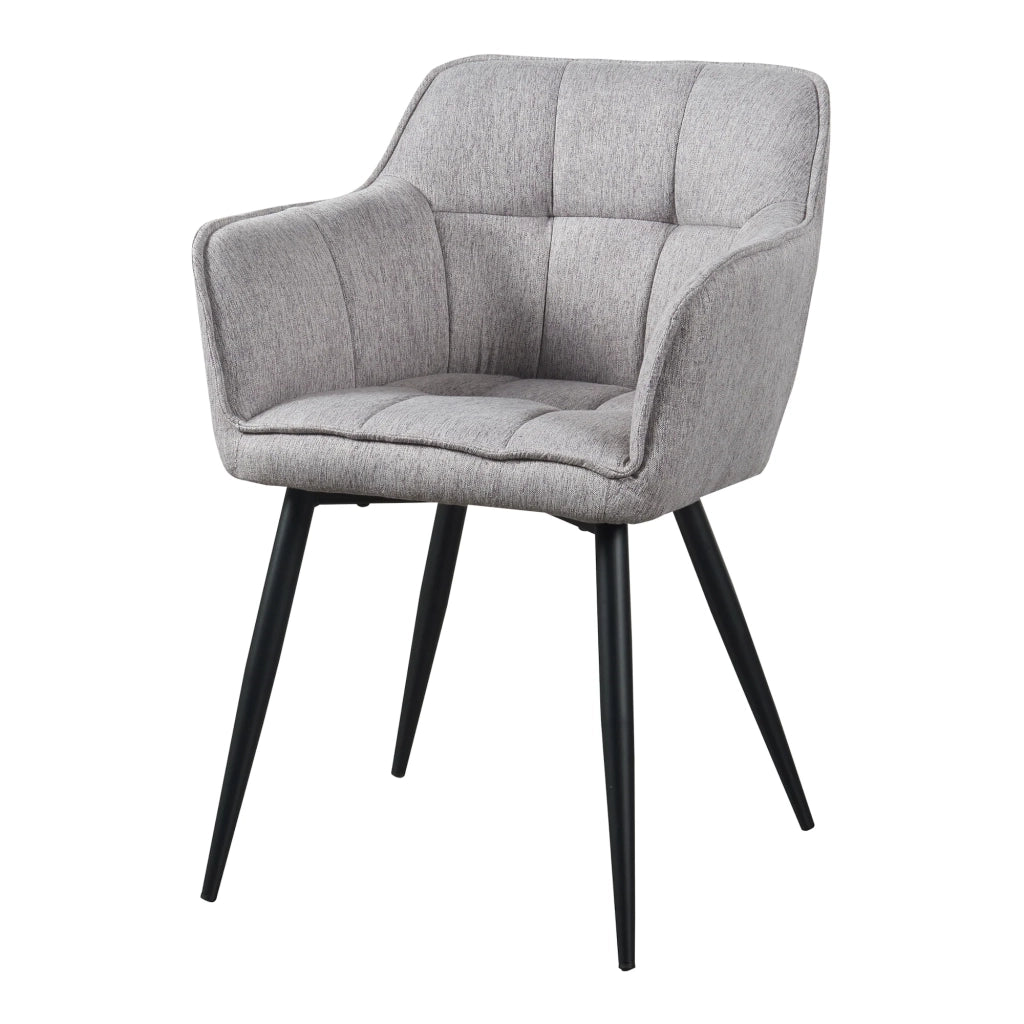 Set di 4 sedie da pranzo dal design moderno e robusto 81 x 57 x 53 cm grigio 03_0009803
