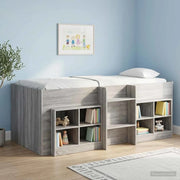 Letto Alto per Bambini 2 pcs Sonoma grigio 90 x 200 cm
