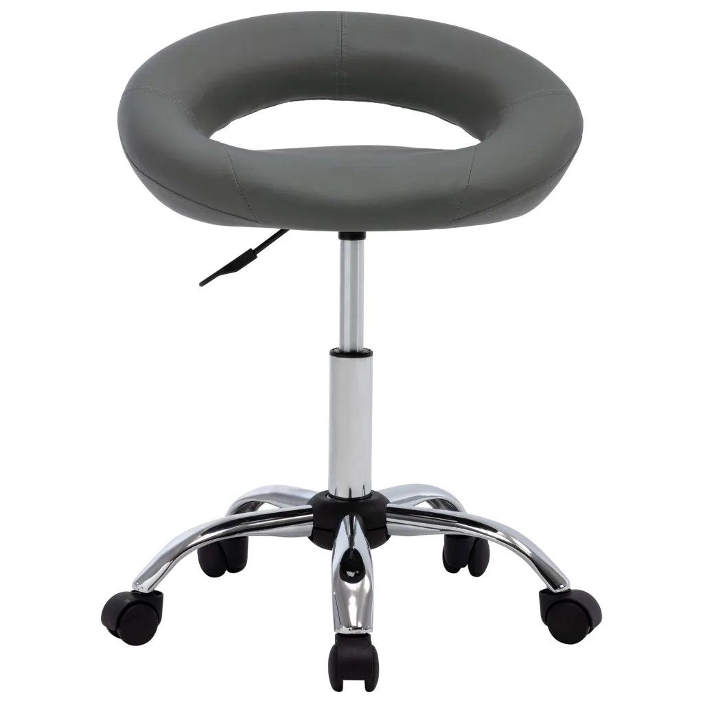Sedia da Pranzo Girevole Grigia in Similpelle cod mxl 31618