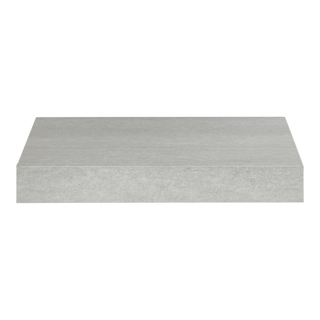 Mensola Hyvinkää con Cassetto Integrato Comodino Sospeso 39,5 x 25 x 5 cm Effetto Cemento [en.casa]