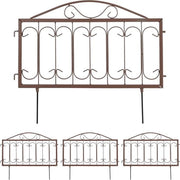 Perchetti 4 pezzi da 46 x 57 cm - per piantare nel terreno - design antico - marrone