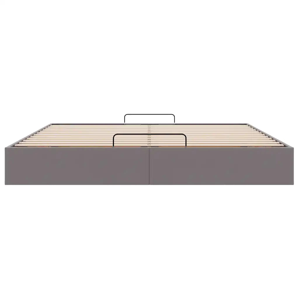 Struttura Letto Pouf senza Materasso 180x200 cm Similpelle 3310817