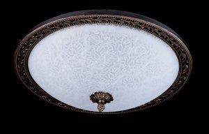Plafoniera Ceiling & Wall in Metallo Aritos Marrone con Oro