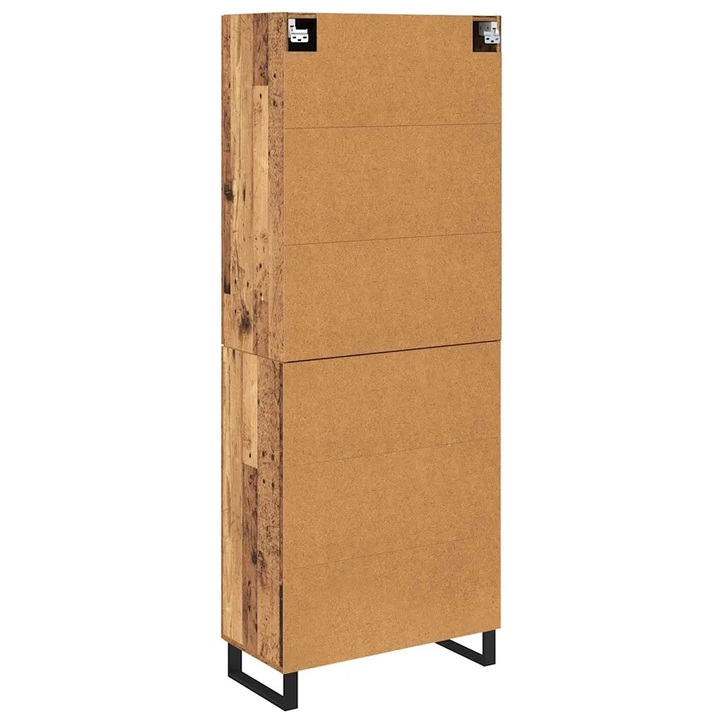 Credenza 2 pcs Legno vecchio 69,5 x 34 x 180 cm