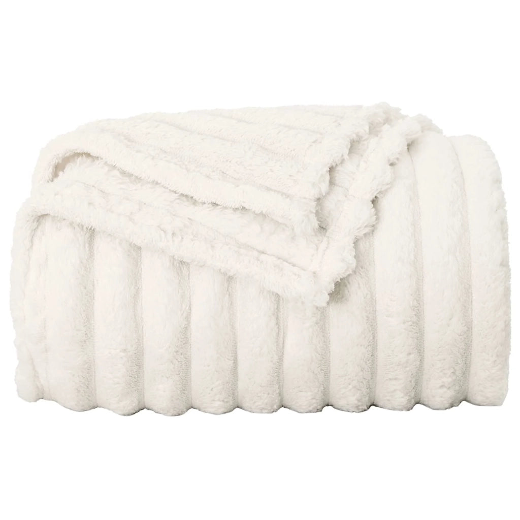 Coperte da Pile 6 pcs Crema 200 x 150 cm Panno