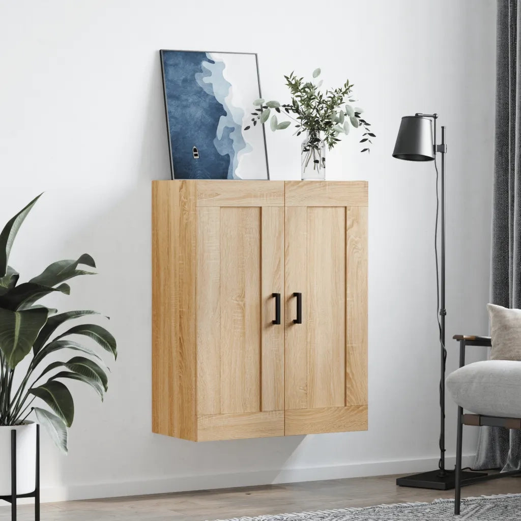 Mobile a Parete Rovere Sonoma 69,5x34x90 cm Legno Multistrato 830383