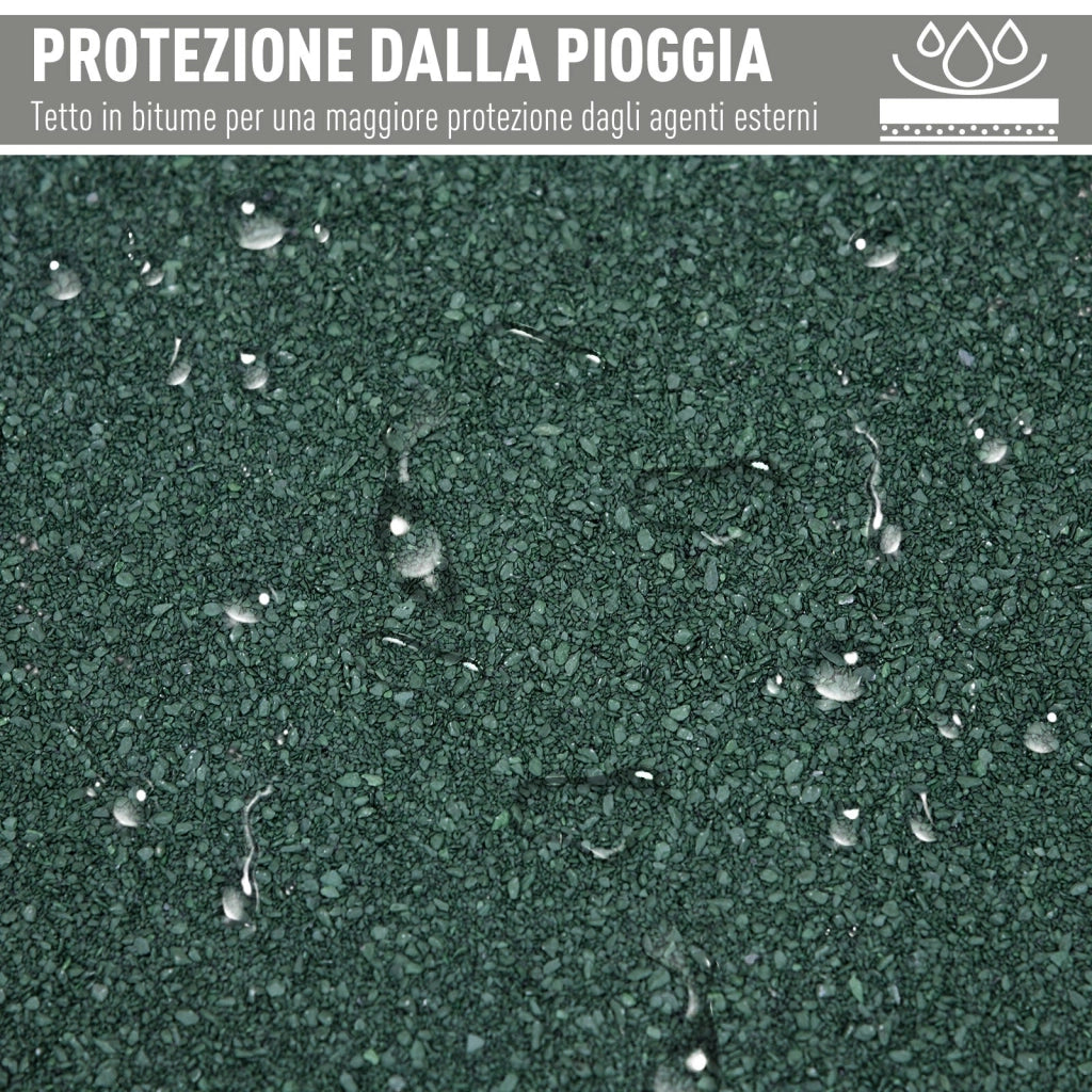 Casetta Box da Giardino 77x58x175 cm Porta Attrezzi in Legno Grigio