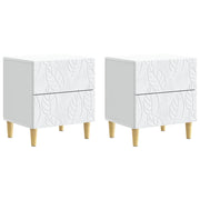 Comodino 2 pcs Bianco 43 x 34,5 x 48 cm Legno ingegnerizzato
