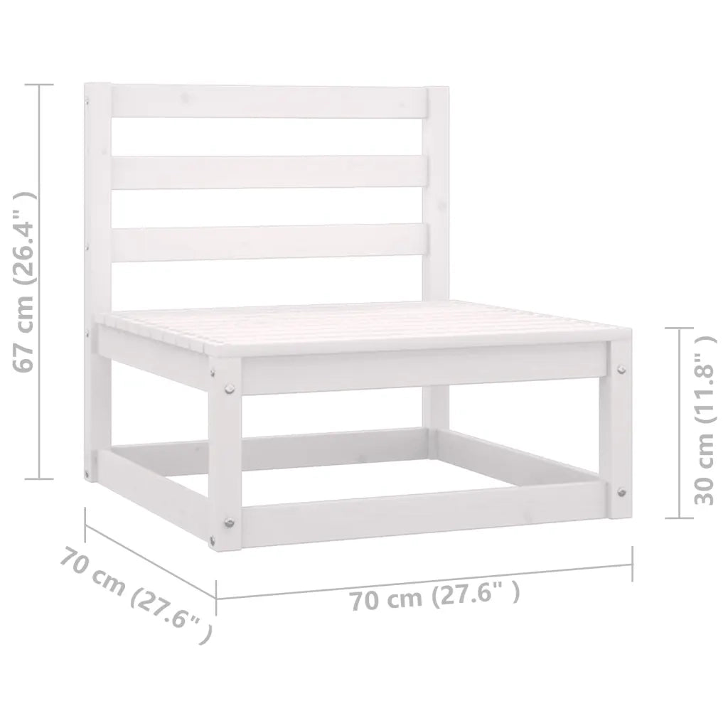 Set Divani da Giardino 5 pz con Cuscini Legno Massello Pino 3076580